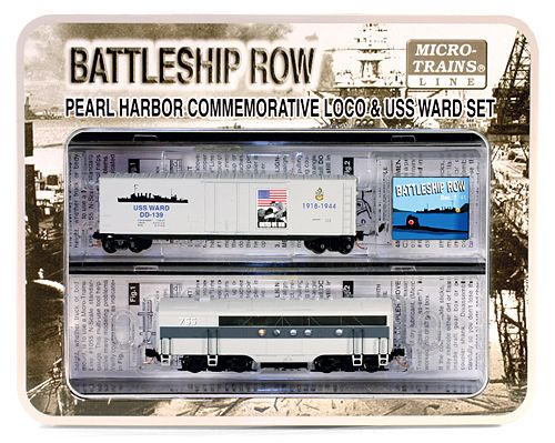 BATTLESHIP  ROW - Pearl Harbor - Loco B & USS Ward